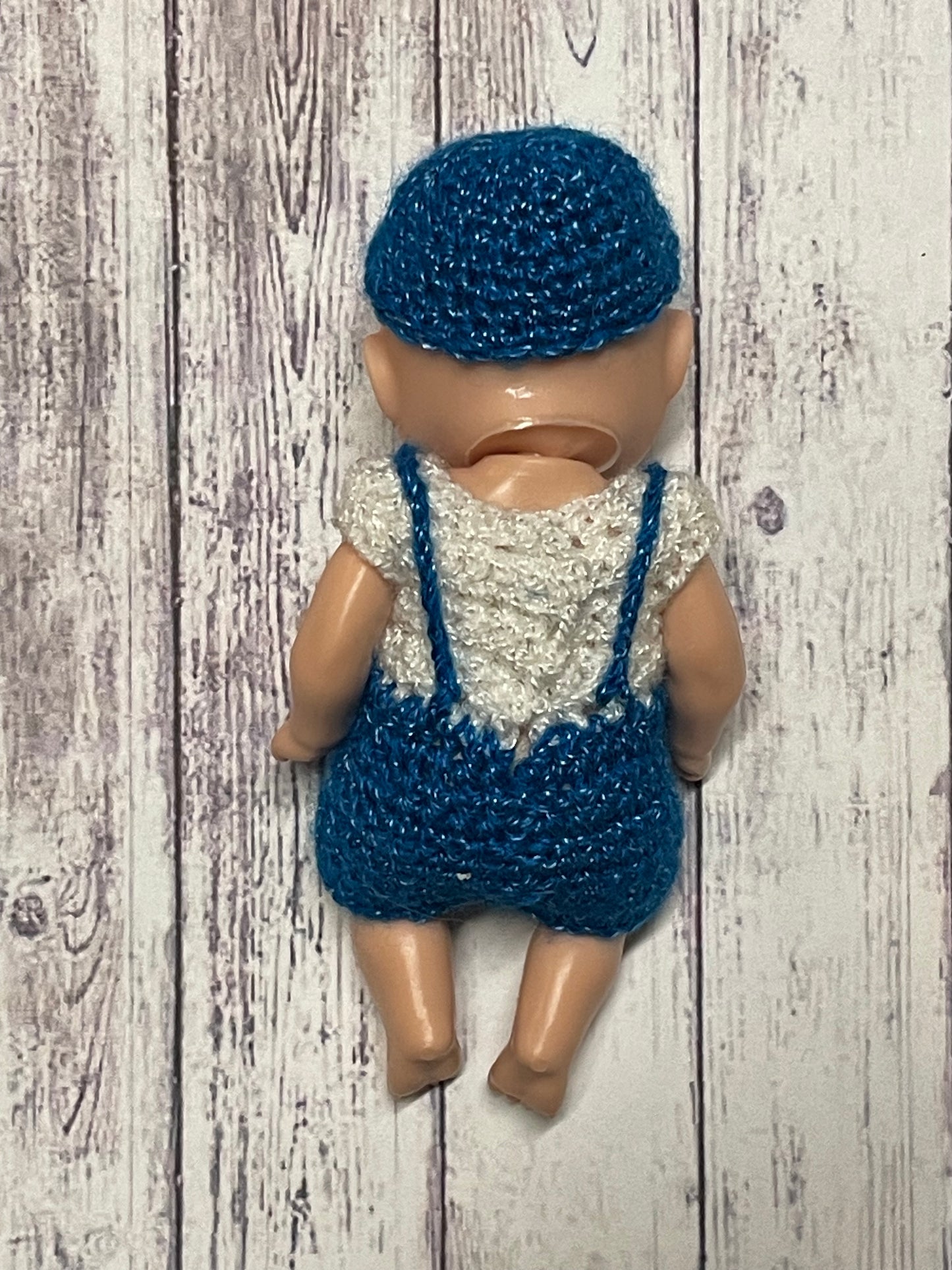 Custom Mini Overalls Set for 4” Dolls