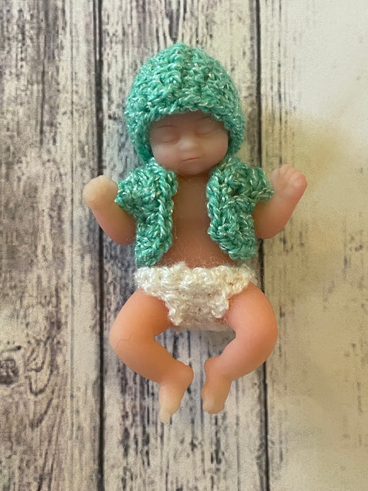 Custom Mini Sweater Set for 2.5” Dolls