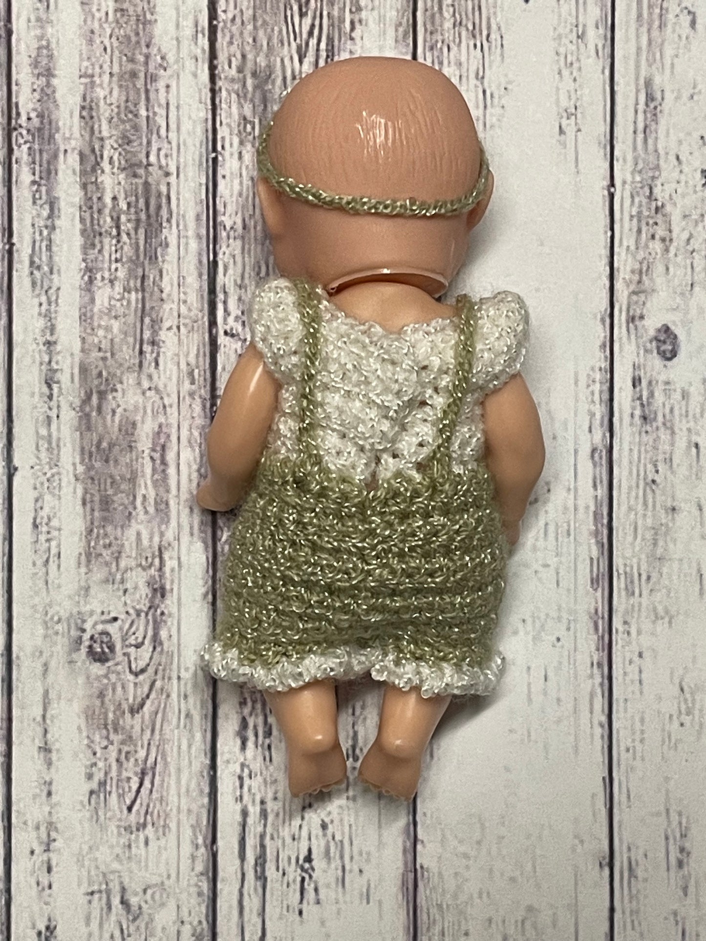 Custom Mini Girl’s Overalls Set for 4” Dolls