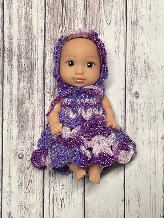 Custom Mini Dress Set for 4” Dolls