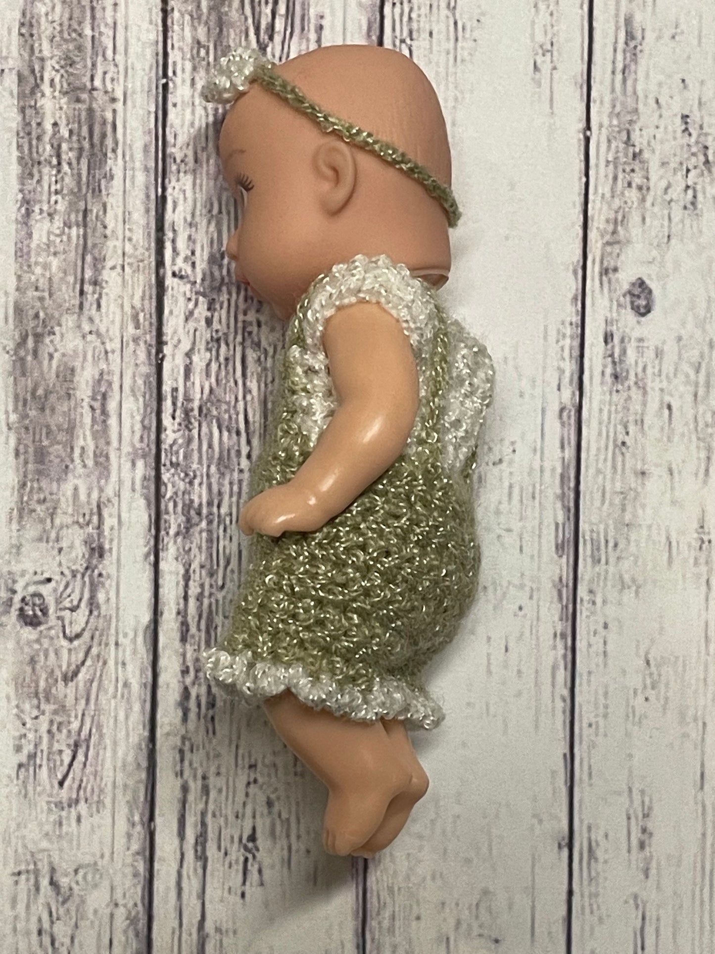 Custom Mini Girl’s Overalls Set for 4” Dolls
