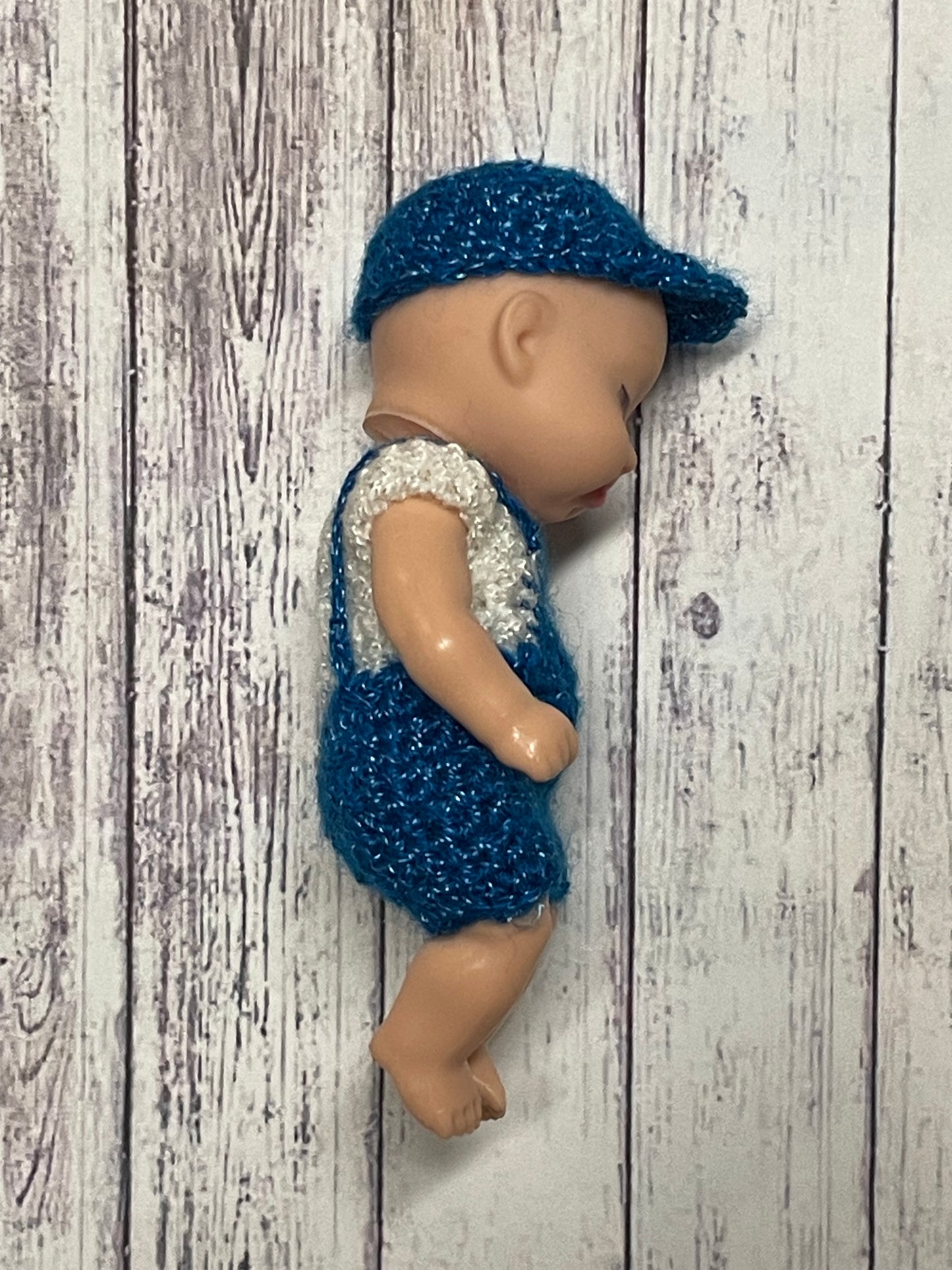 Custom Mini Overalls Set for 4” Dolls