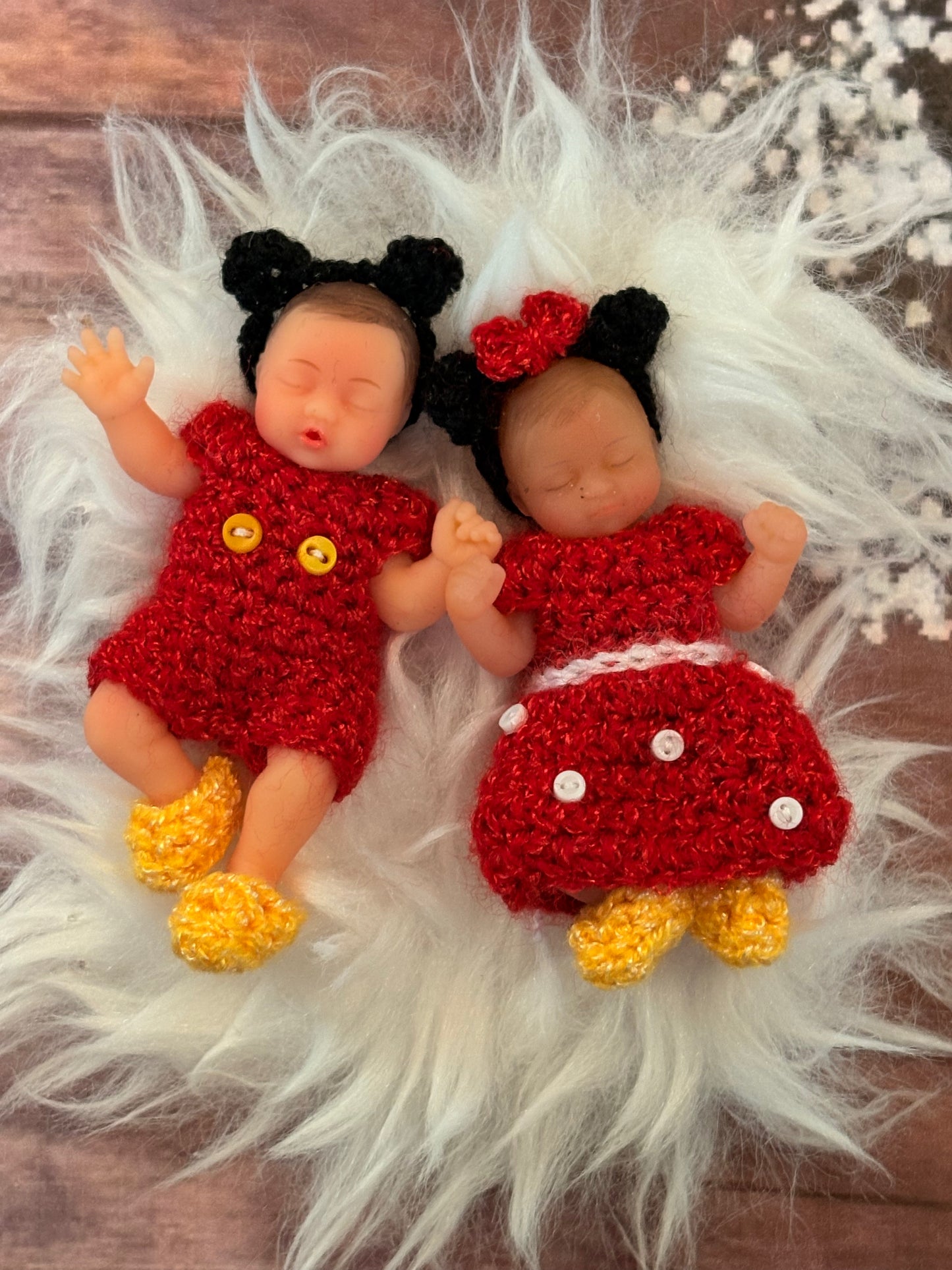 Baby Mice Set Made to Order for 2.5” Dolls