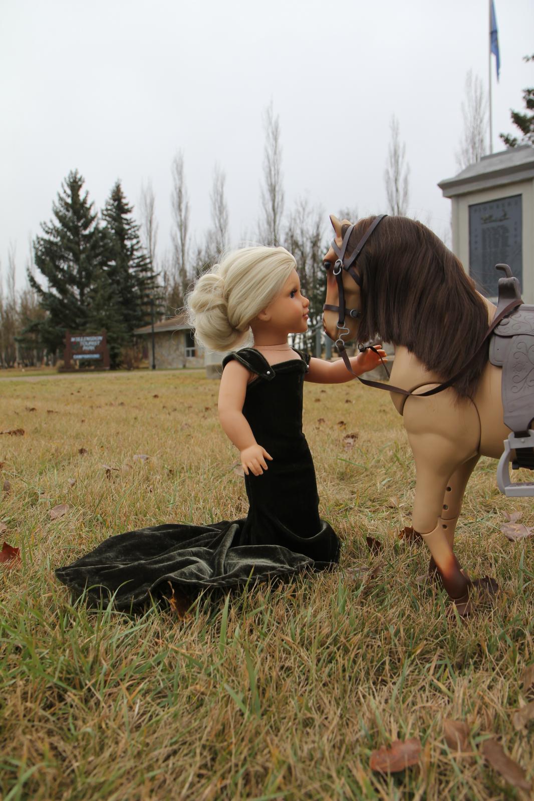 18” doll gown; doll dress