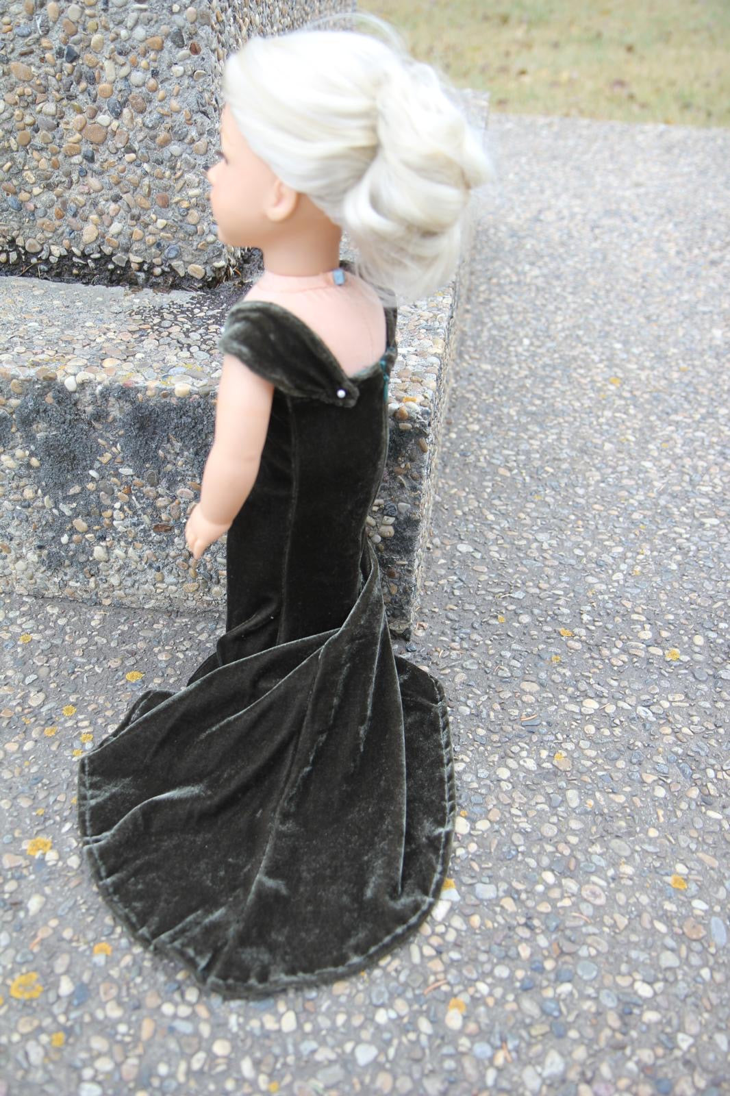 18” doll gown; doll dress