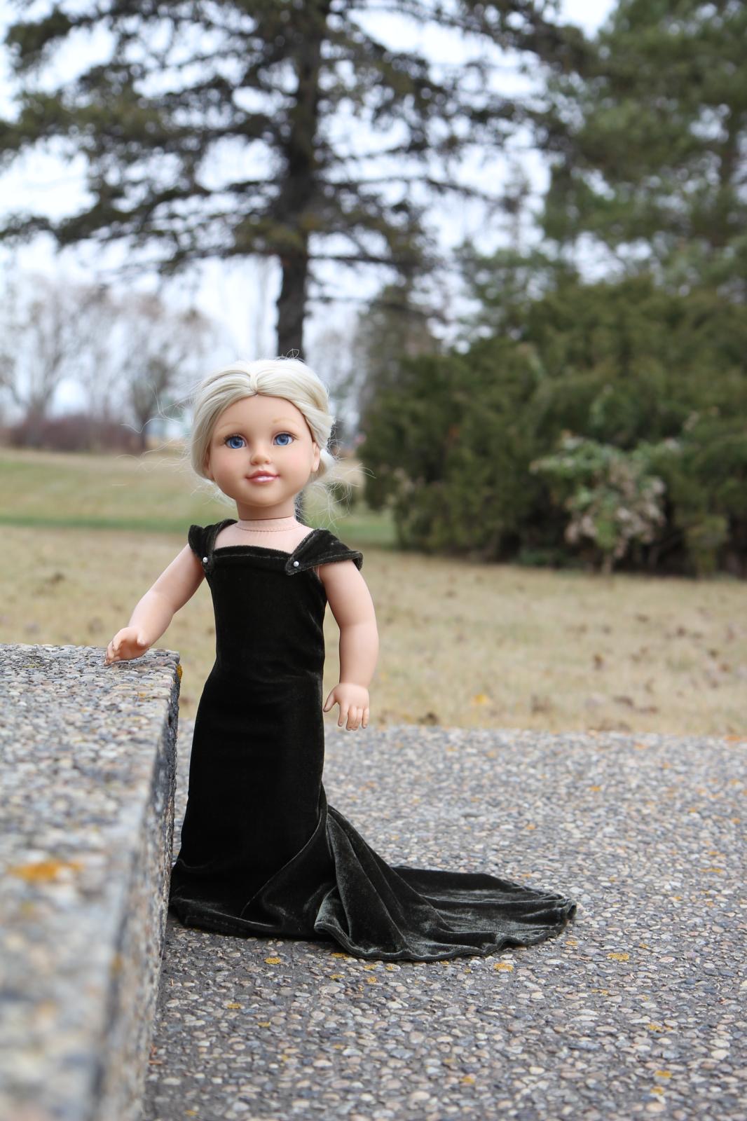 18” doll gown; doll dress