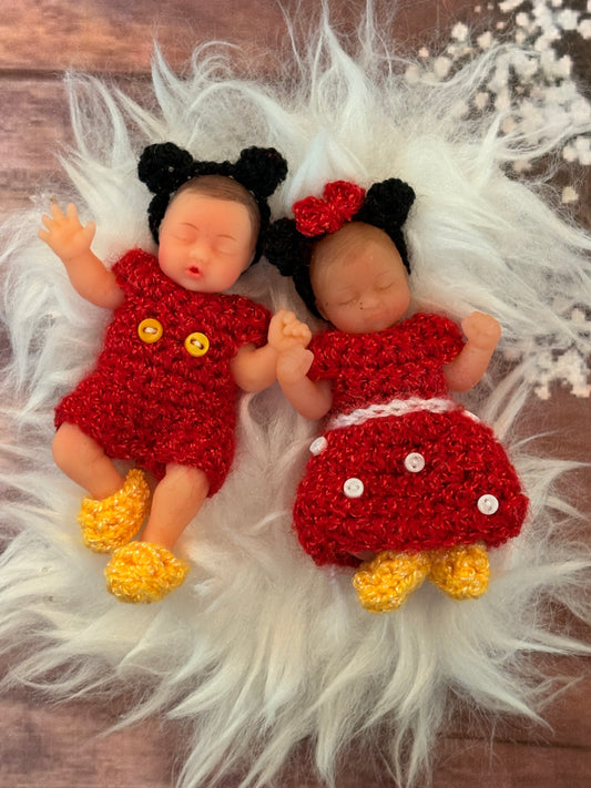 Baby Mice Set Made to Order for 2.5” Dolls