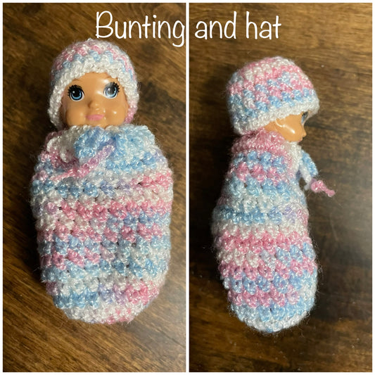 Custom Mini baby Bunting and Hat